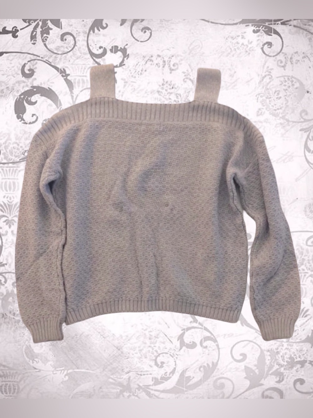 Periwinkle Open Shoulder Sweater